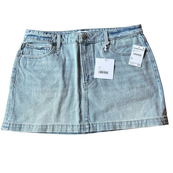 Pistola Daisy Low Slung Mini Skirt Denim Nimes Wash Size 31 NWT - Picture 1 of 10